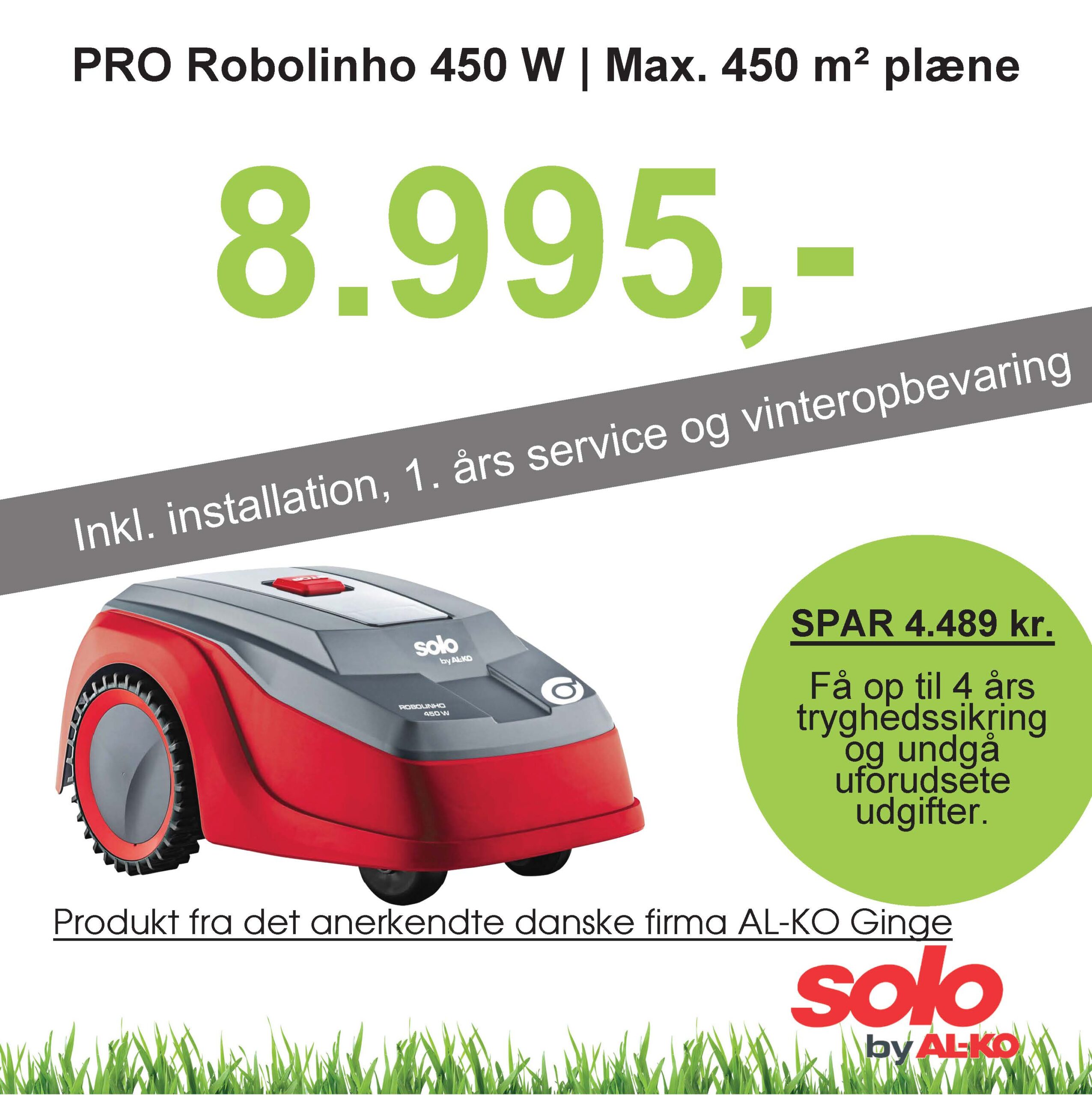 Solo robotplæneklipper Premium PRO Robolinho 450W