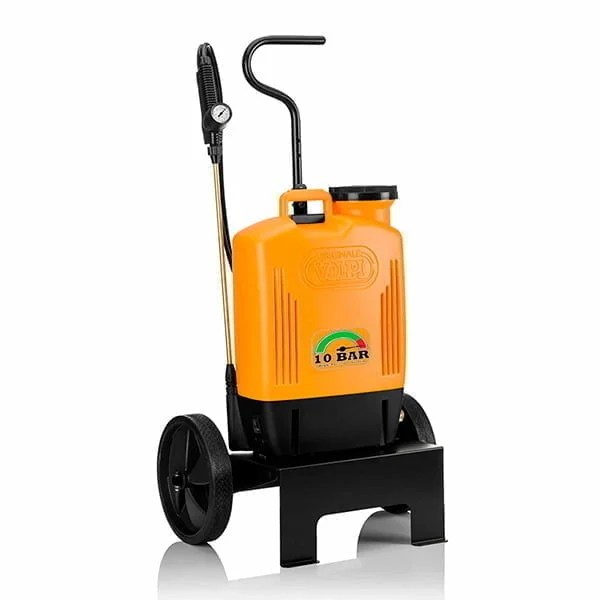 Volpi Electrolitium Rygsprøjte 15 l med vogn 10 Bar Volpi Electrolitium Rygsproejte 15 l med vogn